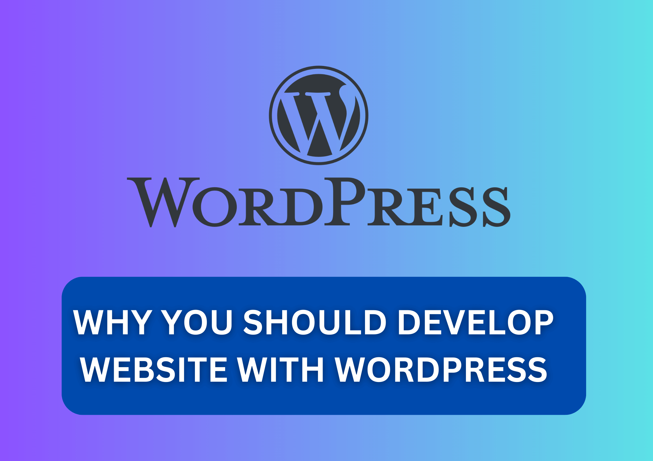 WHY YOU SHOULD DEVELOP WEBSITE WITH WORDPRESS