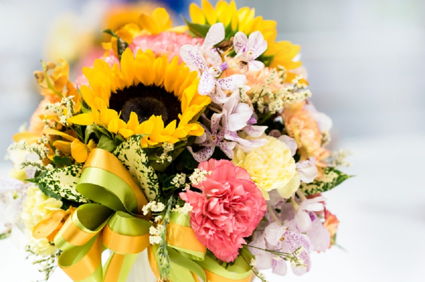 Beautiful bouquet of flowers colorful, flower decoration, Floral
