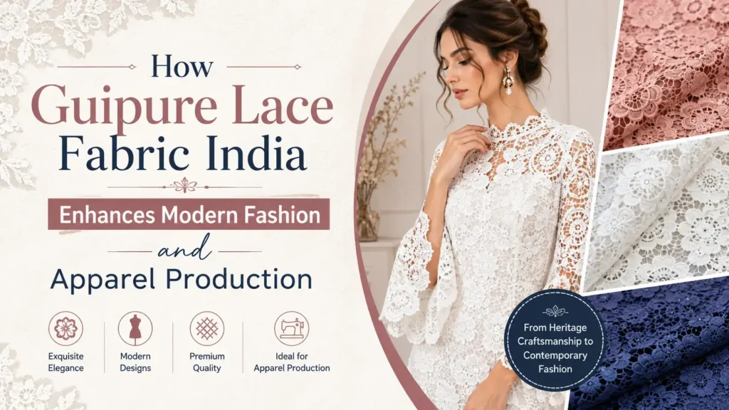 Guipure Lace Fabric India