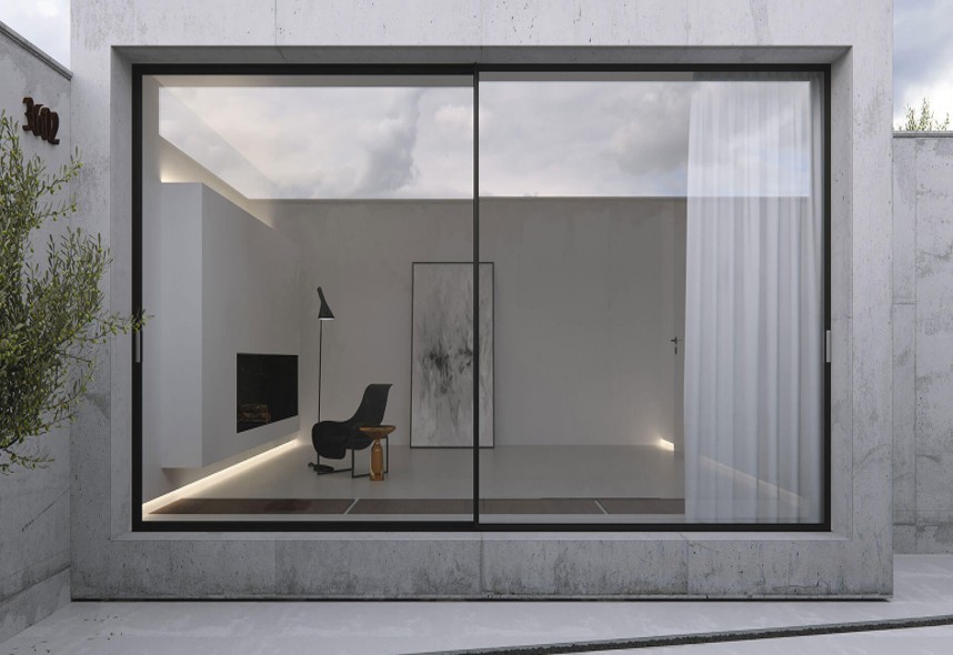slim aluminium doors