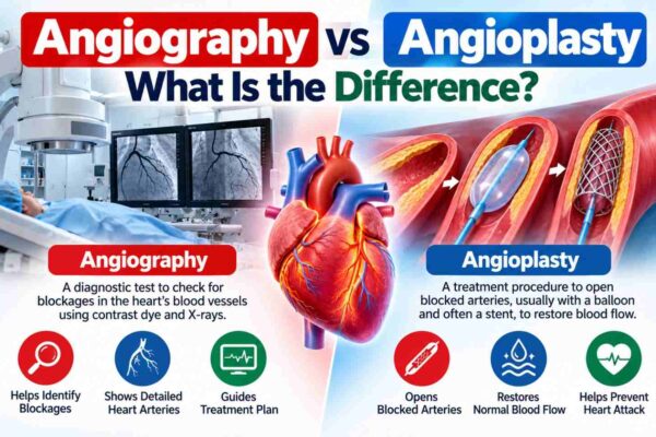 Angiography vs Angioplasty